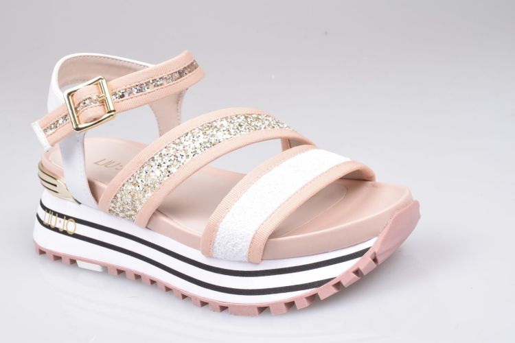 Liu.Jo Shoes Sandaal Multi dames (LIU JO MAXI WONDER SANDAL  - BA2147 TX053 S1154 White/White) - Mayday (Aalst)