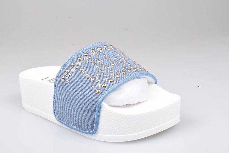 Liu.Jo Shoes Slipper Blauw dames (LIU JO MYKONOS 02 SLIPPER - BA4127 T6948 00009 Blue) - Mayday (Aalst)