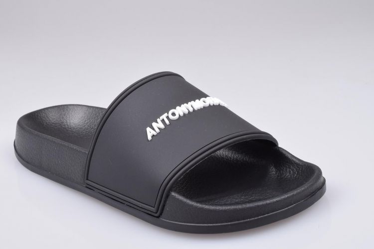 A. Morato Shoes Slipper Zwart heren (MORATO SLIDE - MMFF00009-AF020001 9000 Black) - Mayday (Aalst)