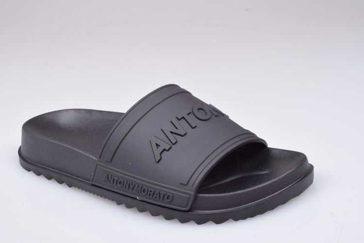 A. Morato Shoes Slipper Zwart heren (MORATO SLIDE - MMFF00013 AF020001 9000 Black) - Mayday (Aalst)