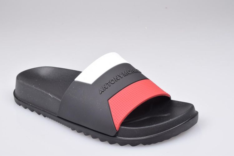 A. Morato Shoes Slipper Zwart heren (MORATO SLIDE - MMFF00015 AF020001 9000 Black) - Mayday (Aalst)