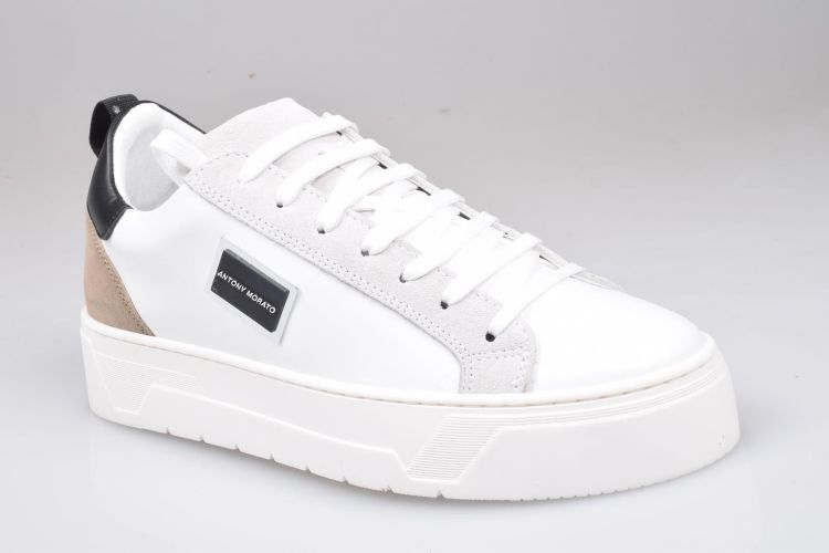 A. Morato Shoes Veter Wit heren (MORATO SNEAKER - MMFW01676 1000 White) - Mayday (Aalst)
