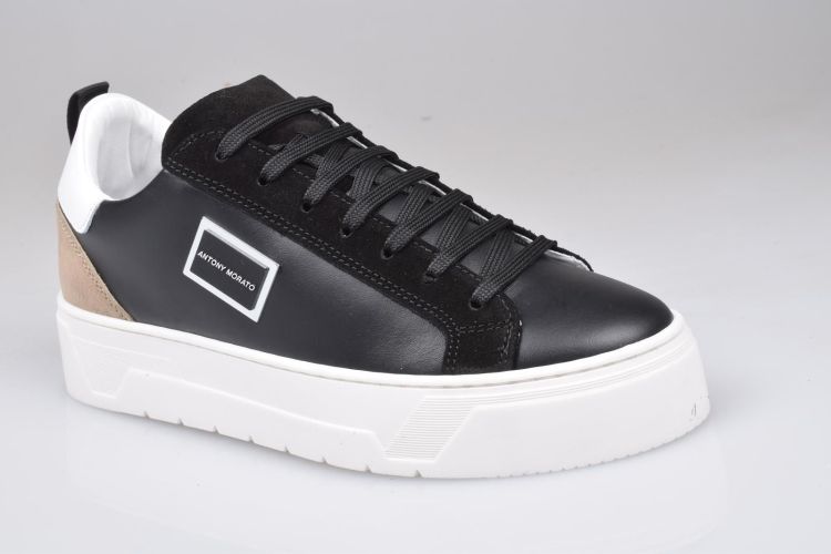 A. Morato Shoes Veter Zwart heren (MORATO SNEAKER - MMFW01676 9000 Black) - Mayday (Aalst)