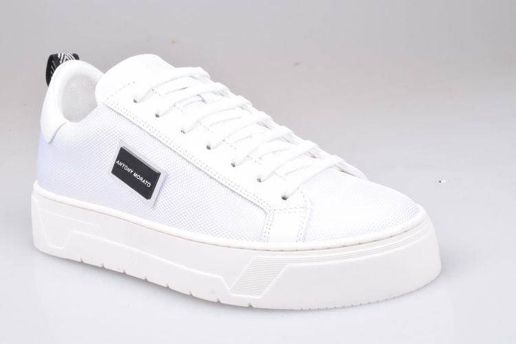 A. Morato Shoes Veter Wit heren (MORATO SNEAKER - MMFW01639 1000 White) - Mayday (Aalst)