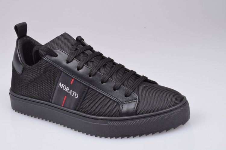 A. Morato Shoes Veter Zwart heren (MORATO SNEAKER - MMFW01311-LE500019 9000 Black) - Mayday (Aalst)