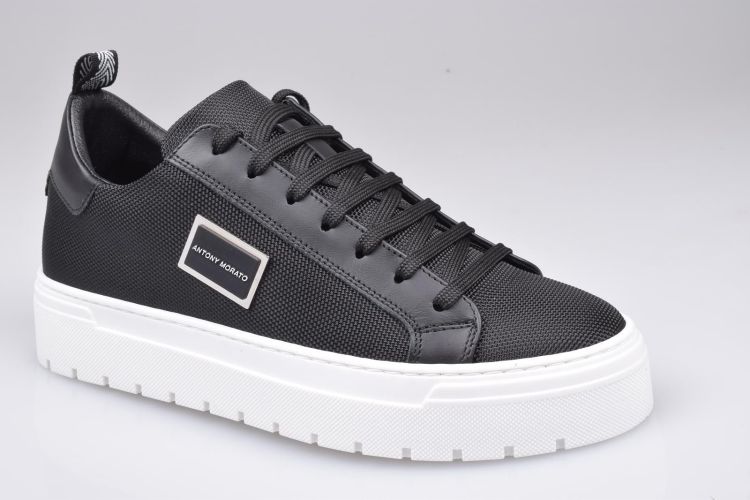 A. Morato Shoes Veter Zwart heren (MORATO SNEAKER - MMFW01452 LE500019 9000 Black) - Mayday (Aalst)