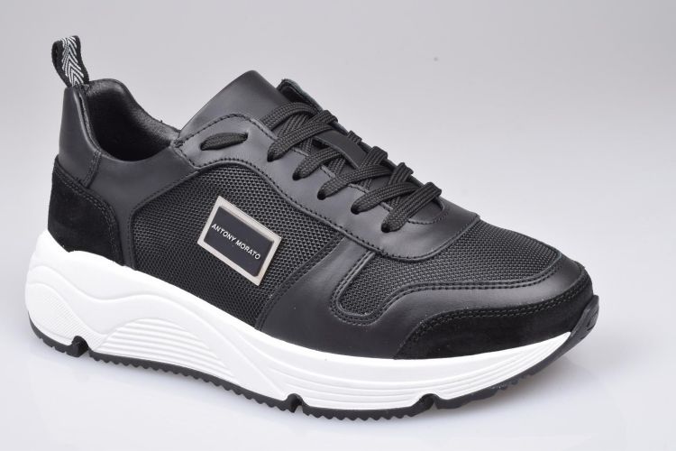 A. Morato Shoes Veter Zwart heren (MORATO SNEAKER - MMFW01453 LE500019 9000 Black) - Mayday (Aalst)