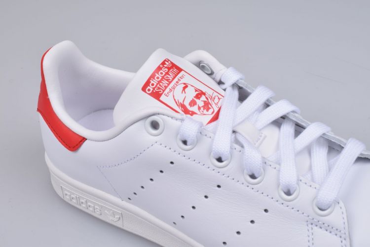 ADIDAS Veter Wit jeugd (ADIDAS STAN SMITH  - M20326 Runwht/RunWht/ColRed) - Mayday (Aalst)