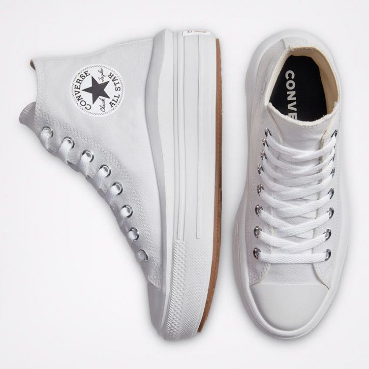 All Star Mid Wit dames (CTAS MOVE HI - 568498C White/Natural Ivory/Bl) - Mayday (Aalst)