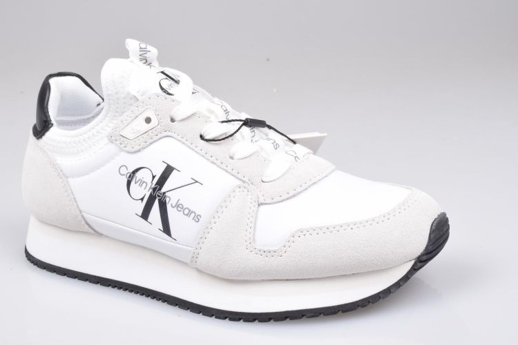 Calvin Klein Jeans Veter Wit dames (RUNNER SOCK LACEUP - YW0YW00832 YAF Bright White) - Mayday (Aalst)