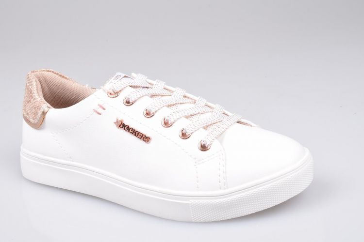 Docker's Veter Wit dames (Sneaker - 44MA201-618592 White/Rosegold) - Mayday (Aalst)