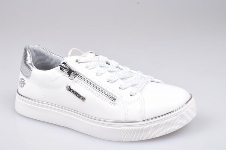 Docker's Veter Wit dames (Sneaker - 44MA205-618591 White/Silver) - Mayday (Aalst)