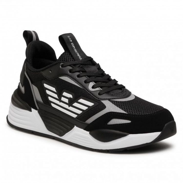 EA7 Emporio Armani Veter Zwart heren (EA7 ARMANI SNEAKER - X8X070 XK165 N629 Black+Silver) - Mayday (Aalst)