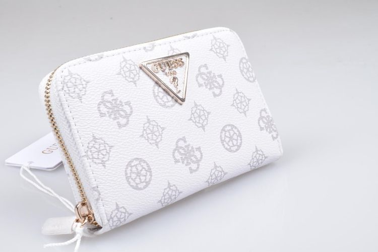 Guess Accessoires  Wit dames (GUESS Laurel Slg Medium Zip Around - PG8500140 White Logo) - Mayday (Aalst)