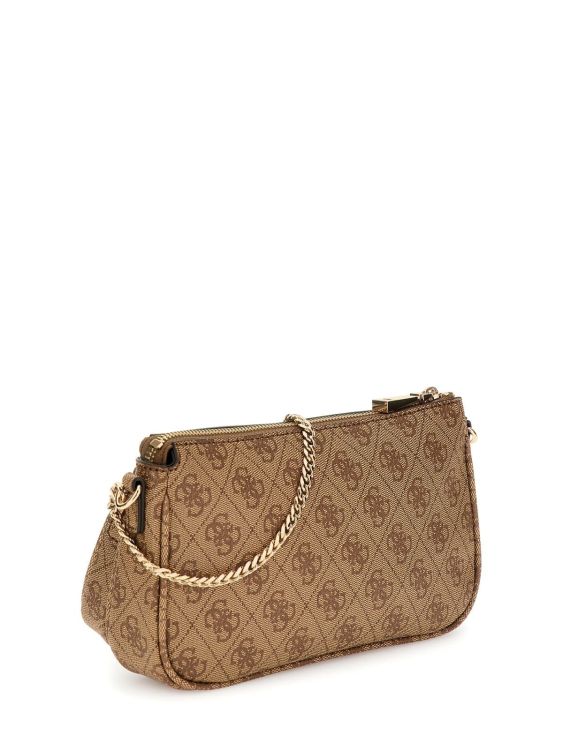 Guess Accessoires  Bruin dames (GUESS Noelle II Mini Dbl Pouch XBody - BG967271 Latte Logo/Brown) - Mayday (Aalst)