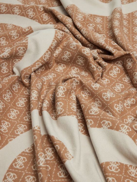 Guess Accessoires  Beige dames (GUESS Scarf Jacquard  - AW5418POL03 BEI) - Mayday (Aalst)