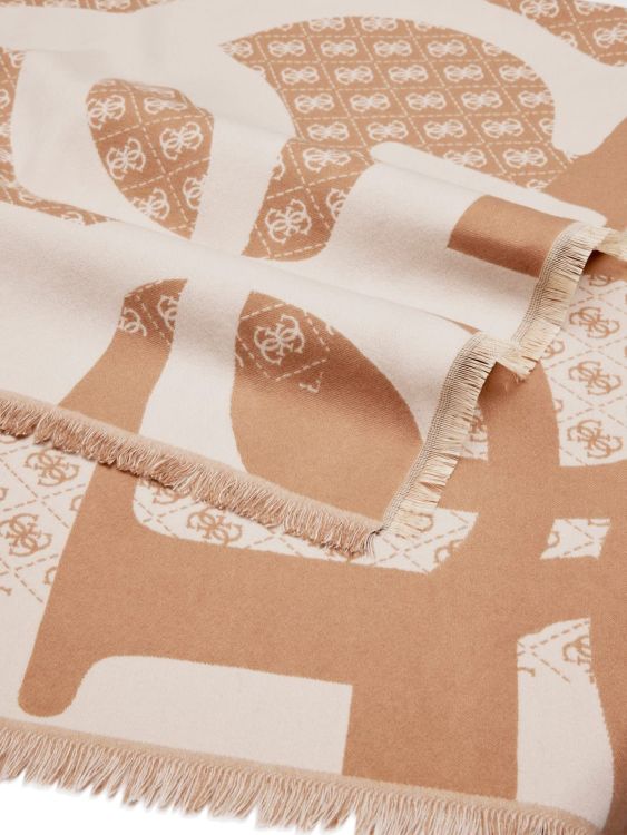 Guess Accessoires  Beige dames (GUESS Scarf Jacquard  - AW5418POL03 BEI) - Mayday (Aalst)