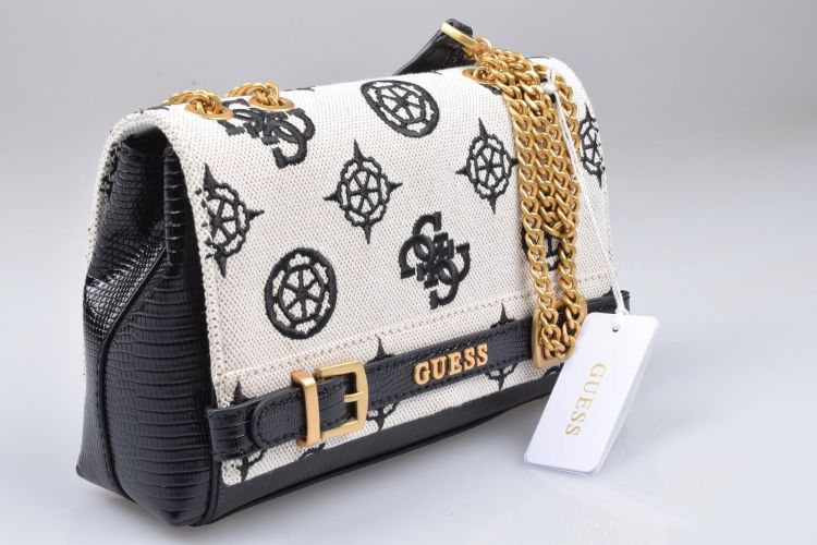 Guess Accessoires  Beige dames (GUESS Sestri Logo - CL900121 Natural/Black) - Mayday (Aalst)