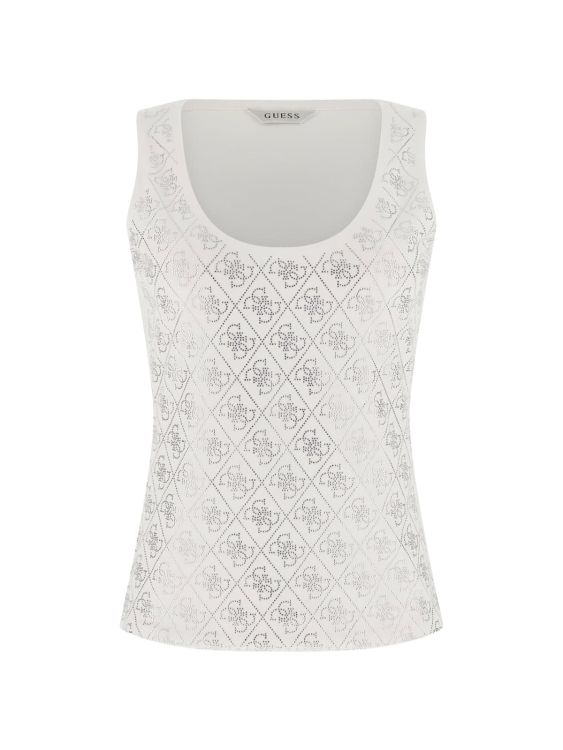 Guess Clothes  Wit dames (4G ALLOVER TANK TOP - W6GP10K2932 G011 ) - Mayday (Aalst)