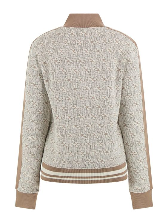 Guess Clothes  Beige dames (4G RHOMBUS JACQUARD FULL-ZIP S - V5BQ16K1990 F0YO 4G Jacquard) - Mayday (Aalst)