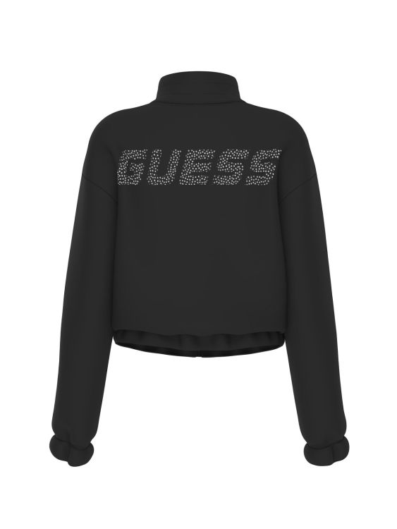 Guess Clothes  Zwart dames (CECILIA SCUBA ZIP SWEATSHIRT - V4BQ14K7UW2 JBLK Jet Black) - Mayday (Aalst)