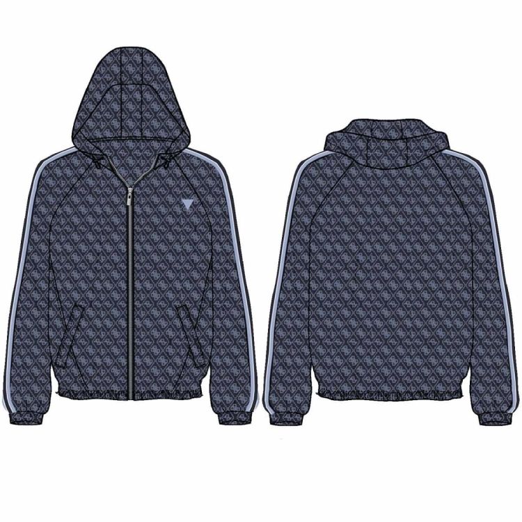 Guess Clothes   dames (NIKLA 4G FULL ZIP HOODED JACKET - V6GL02W1736 PMK4) - Mayday (Aalst)