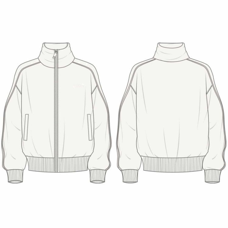 Guess Clothes  Beige dames (OCTAVIA HIGH NECK FULL ZIP SWEATER - V5BQ15KCX22 G027) - Mayday (Aalst)