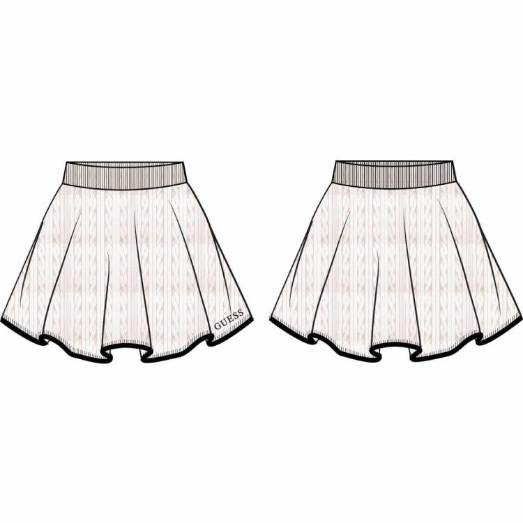 Guess Clothes  Ecru dames (SHARI SKIRT SWTR - V6RD07Z4652 G1O6) - Mayday (Aalst)