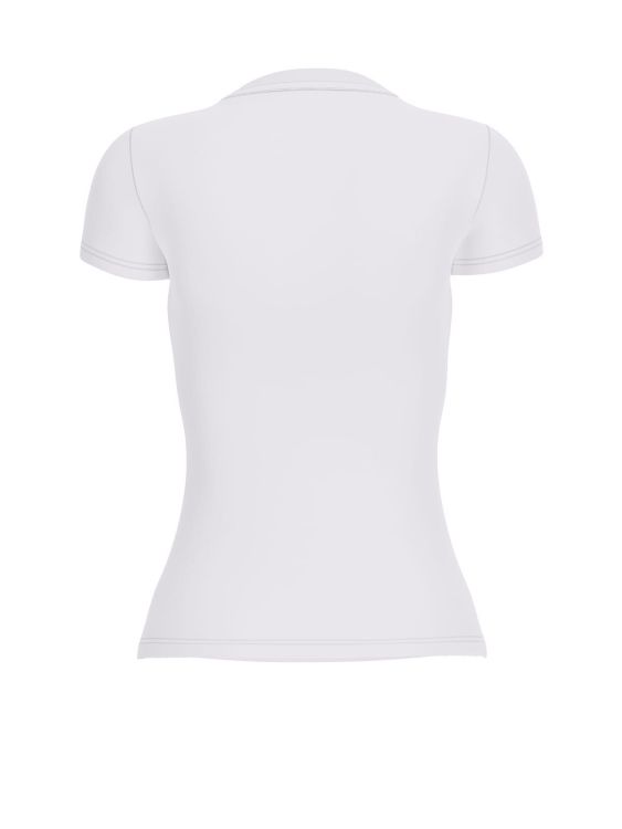 Guess Clothes   dames (SS CN FEATHER TRIANGLE TEE - W6GI11K3026 G011) - Mayday (Aalst)