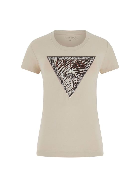 Guess Clothes   dames (SS CN ZEBRA TRIANGLE TEE - W6GI19K3042 G1M5) - Mayday (Aalst)
