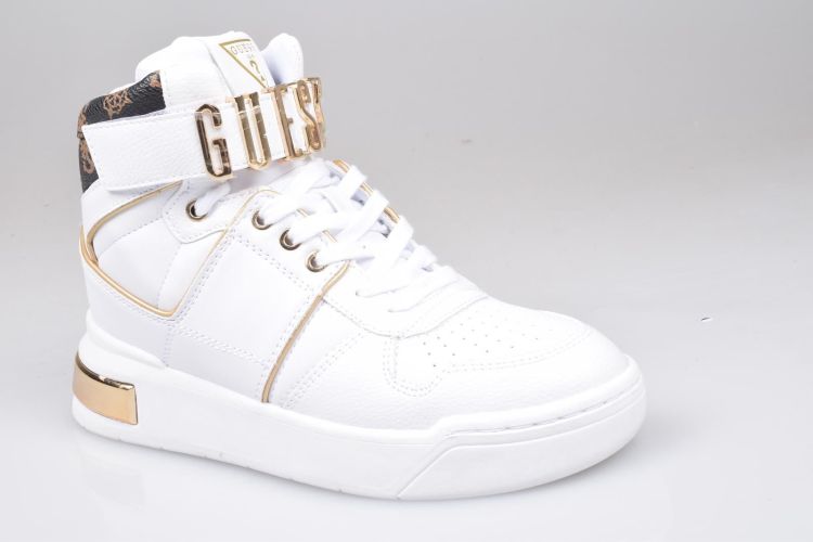 Guess Shoes Mid Wit dames (GUESS SNEAKER MID - FLPCR3FAL12 WHITE) - Mayday (Aalst)