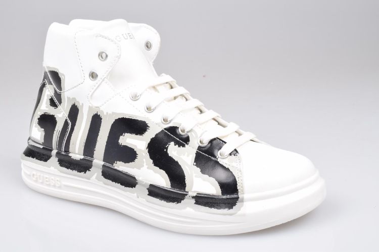 Guess Shoes Mid Wit heren (GUESS SNEAKER MID - FM7SRMELE12 WHITE) - Mayday (Aalst)