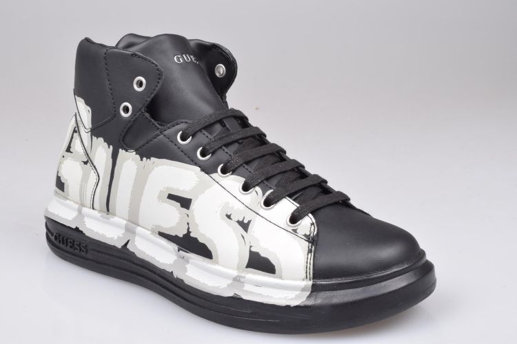 Guess Shoes Mid Zwart heren (GUESS SNEAKER MID - FM7SRMELE12 BLACK) - Mayday (Aalst)