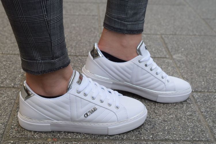 Guess Shoes Veter Wit dames (GUESS SNEAKER - FL5GRVELE12 White) - Mayday (Aalst)