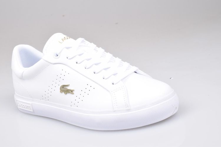 Lacoste Veter Wit dames (POWERCOURT - 747SFA0072216 Wht/Gld) - Mayday (Aalst)