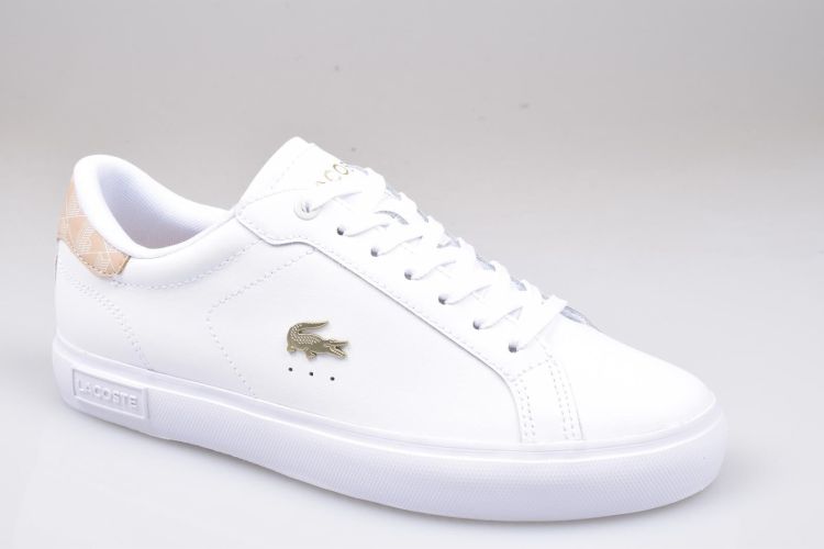 Lacoste Veter Wit dames (POWERCOURT - 748SFA00022J8 Wht/Lt Brw) - Mayday (Aalst)