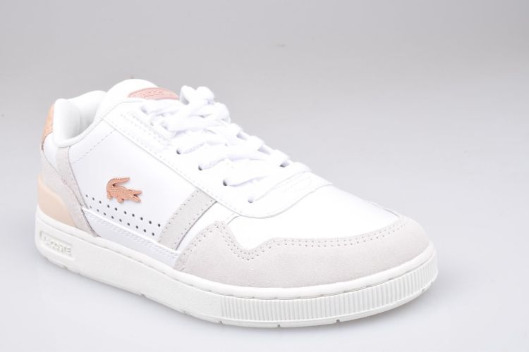 Lacoste Veter Wit dames (T-CLIP - 744SFA00631Y9 Wht/Lt Pnk) - Mayday (Aalst)