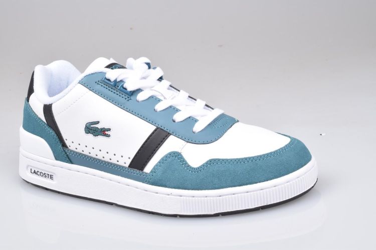 Lacoste Veter Wit heren (T-CLIP - 747SMA00731R5 Wht/Dk Grn) - Mayday (Aalst)