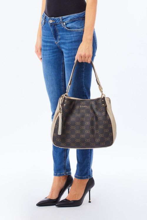 Liu.Jo Accessories  Bruin dames (Liu.Jo M SATCHEL - AF5113 E0053 51308 Neutro) - Mayday (Aalst)