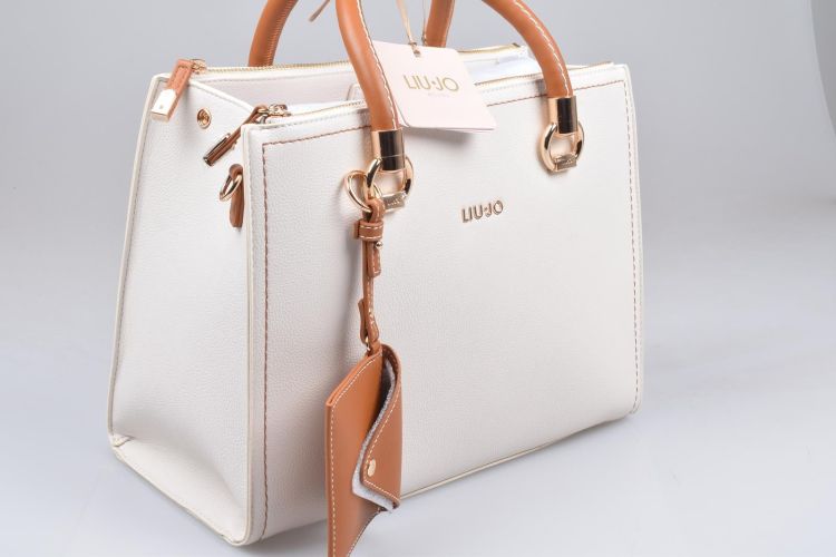 Liu.Jo Accessories  Ecru dames (Liu.Jo M Satchel - AA5008 E0058 C3633 Cream/bran) - Mayday (Aalst)