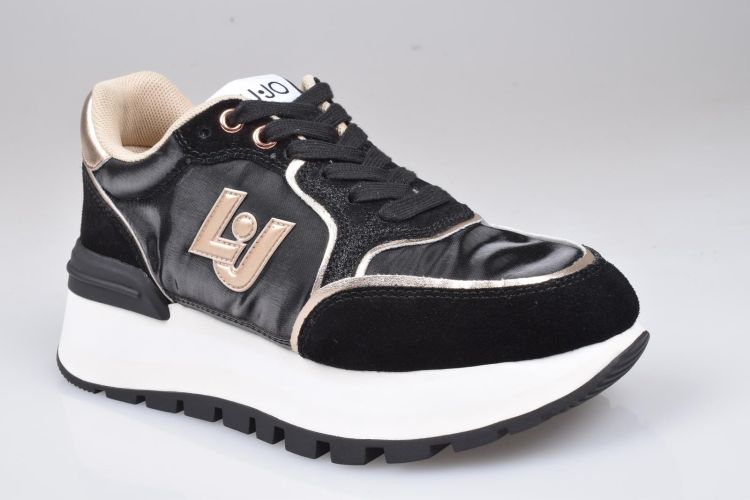 Liu.Jo Shoes Veter Zwart dames (LIU JO AMAZING 25 SNEAKER - BF4049 PX102 S1077 Black/Rose ) - Mayday (Aalst)