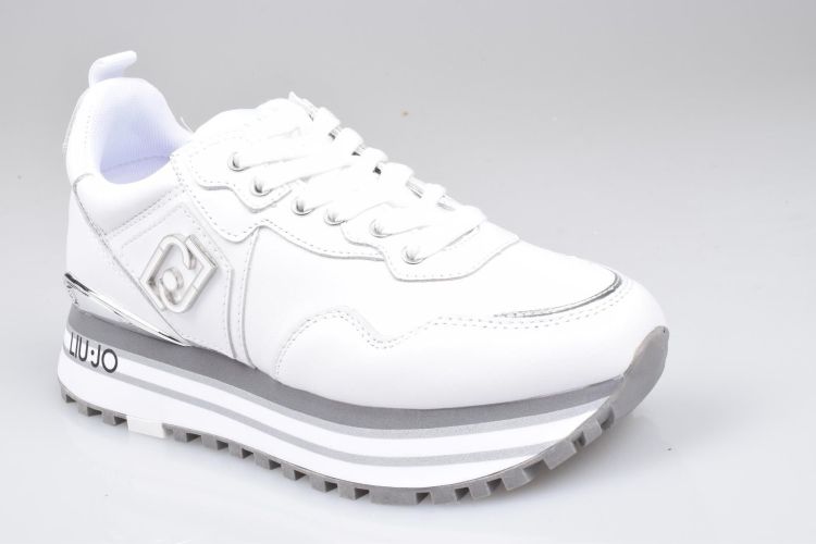 Liu.Jo Shoes Veter Wit dames (LIU JO MAXI WONDER 01 SNEAKER - BF2095 P0102 01111 White) - Mayday (Aalst)