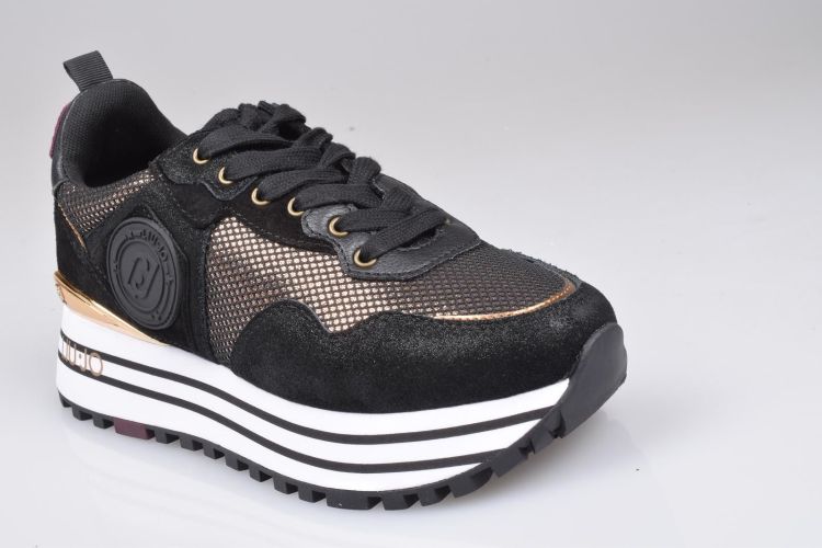 Liu.Jo Shoes Veter Zwart dames (LIU JO MAXI WONDER 01 SNEAKER - BF2095 PX253 22222 Black) - Mayday (Aalst)