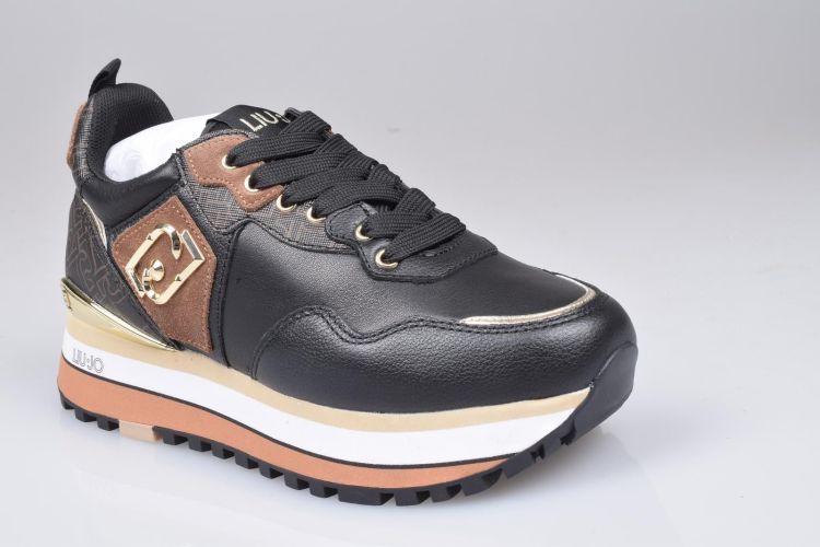 Liu.Jo Shoes Veter Zwart dames (LIU JO MAXI WONDER 01 - BF3003 PX393 S1033 Black/Brown) - Mayday (Aalst)