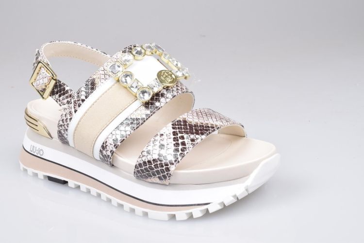 Liu.Jo Shoes Sandaal Beige dames (LIU JO MAXI WONDER 08 SANDAL - BA3161 EX005 01127 Sand) - Mayday (Aalst)