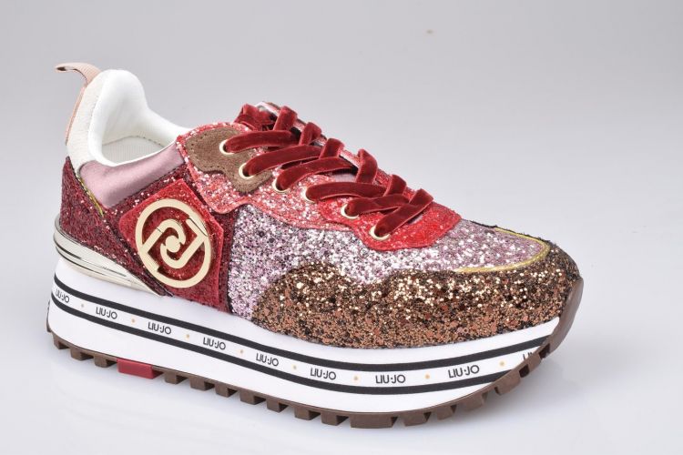 Liu.Jo Shoes Veter Multi dames (LIU JO MAXI WONDER  - BF1051 TX198 S1838 Brown/Red) - Mayday (Aalst)