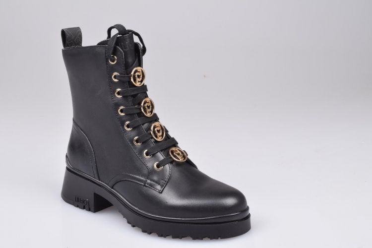 Liu.Jo Shoes Veter Zwart dames (LIU JO NEW NANCY 39 BOOTIE - SF1055 PX141 S1072 Black/Grey) - Mayday (Aalst)