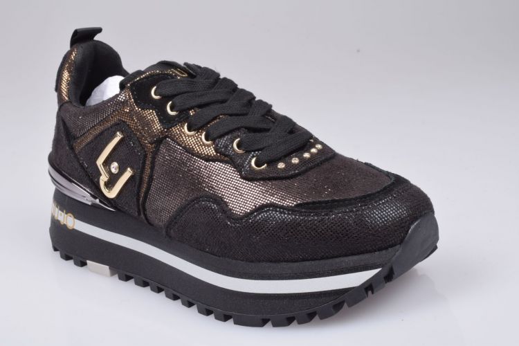 Liu.Jo Shoes Veter Zwart dames (WONDER MAXI 01 SNEAKER - BF0069EX014 22222 Black) - Mayday (Aalst)