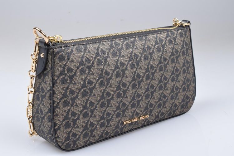 Michael Kors Accessoires  Zwart  (MD CHAIN POUCHETTE - 32F4G8EW6B 038 Blk/PaleGold) - Mayday (Aalst)