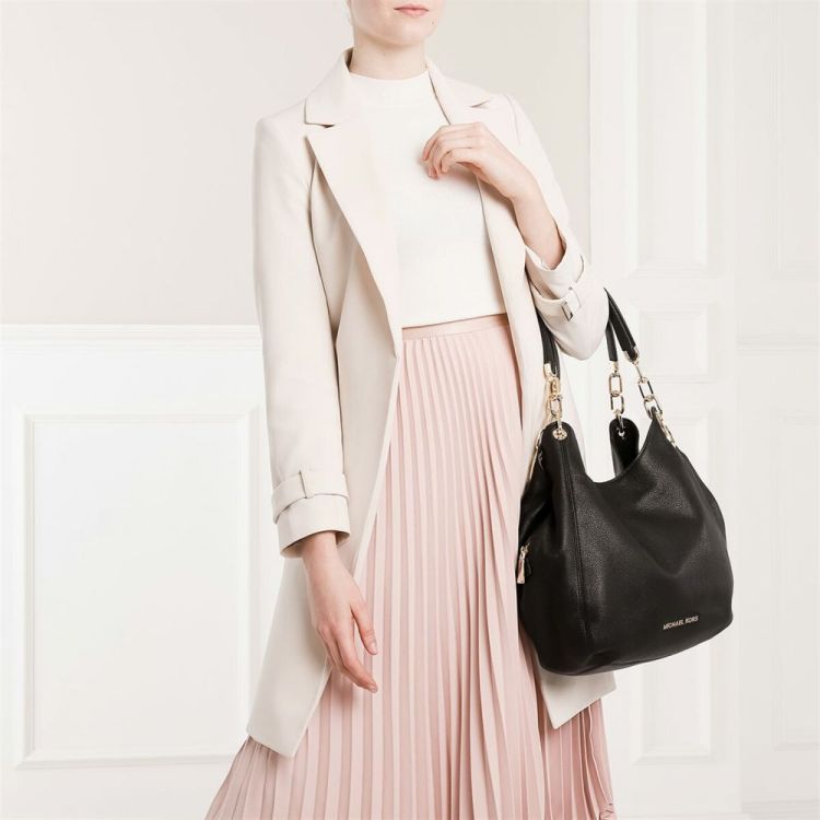 Michael Kors Accessoires  Zwart  (MK LILLIE Lg Chain Shldr Tote - 30T9G0LE3L 001 Black) - Mayday (Aalst)